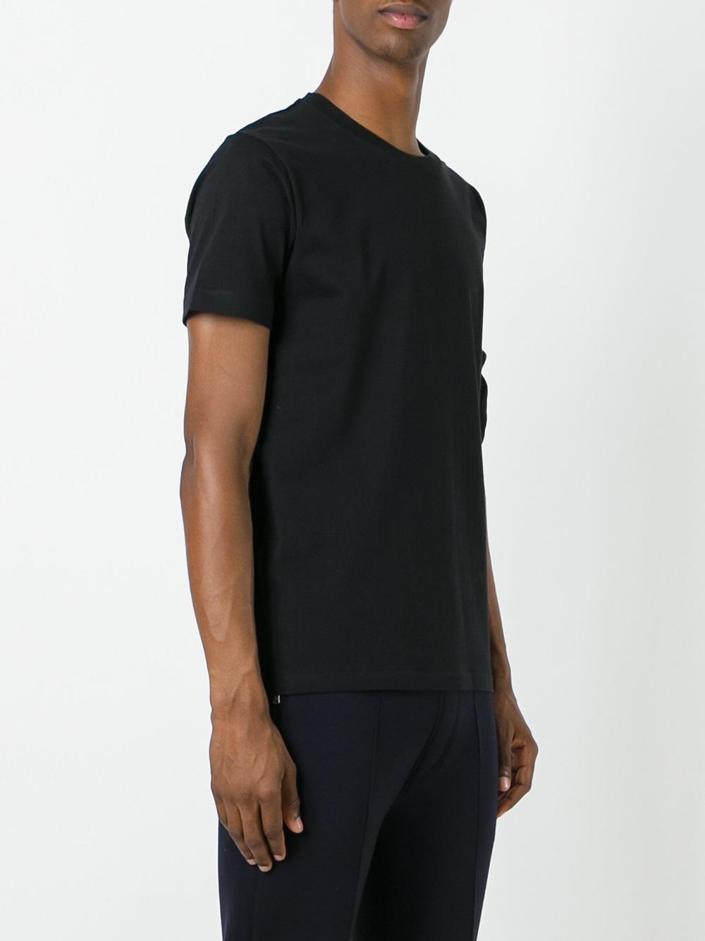 contrast sleeve T-shirt