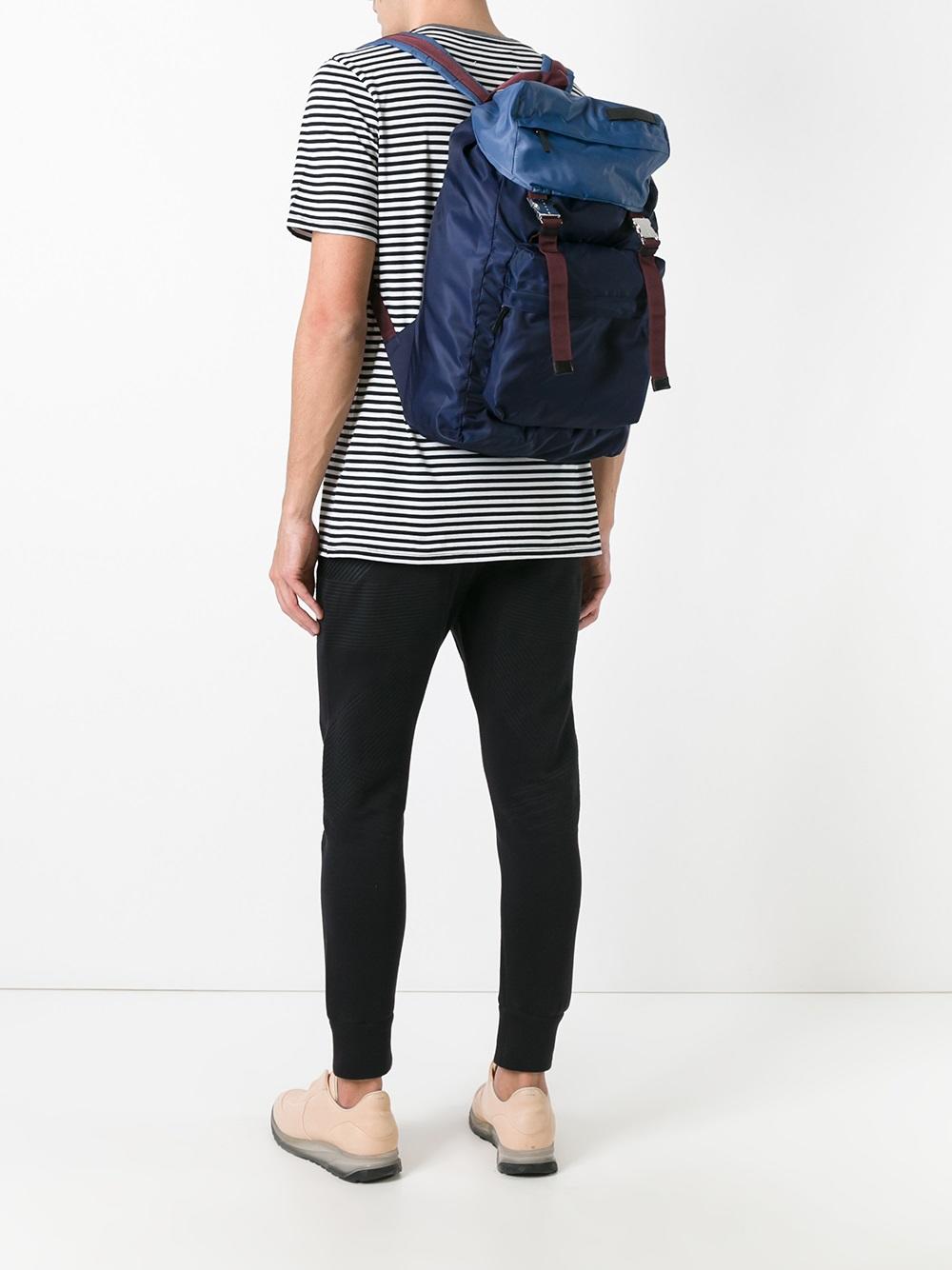 dual buckle backpack