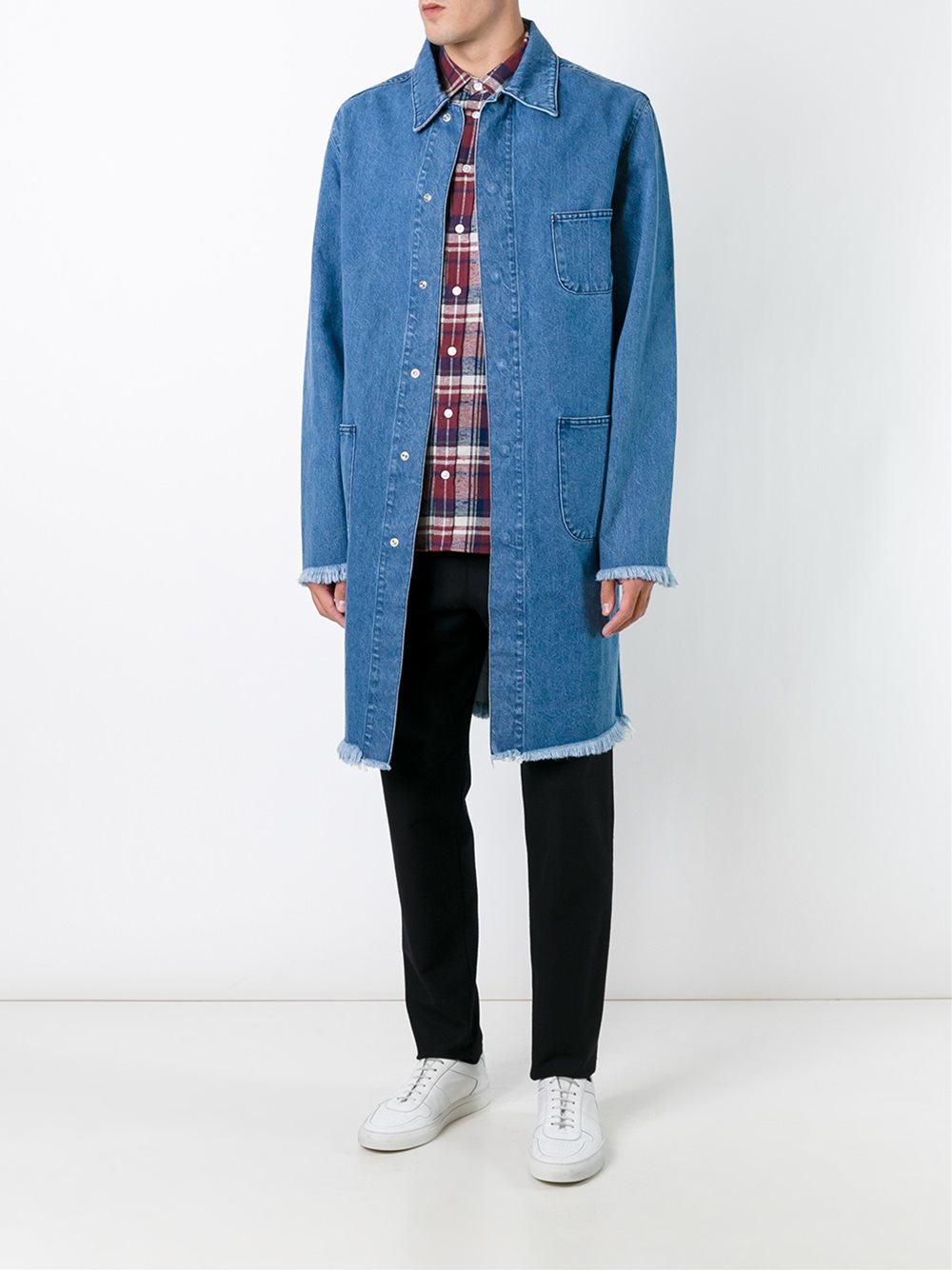 denim mid coat