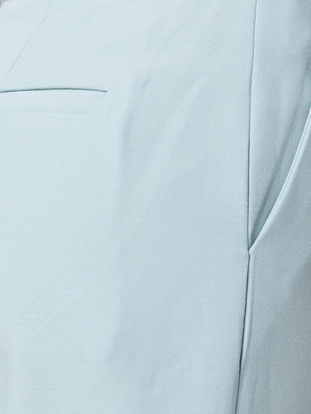 pleated cropped trousers