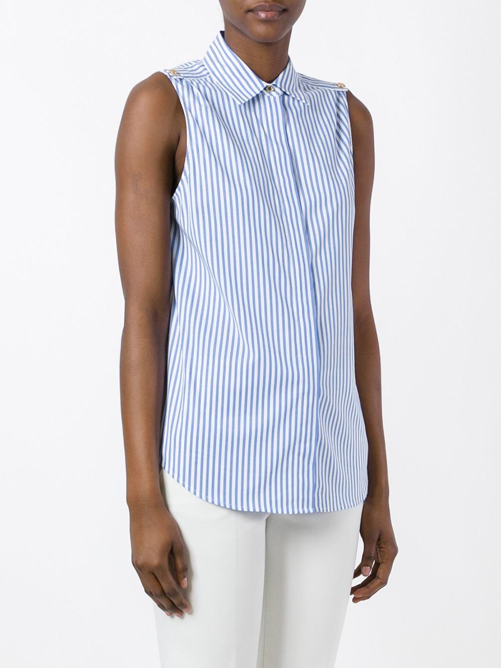 striped sleeveless shirt
