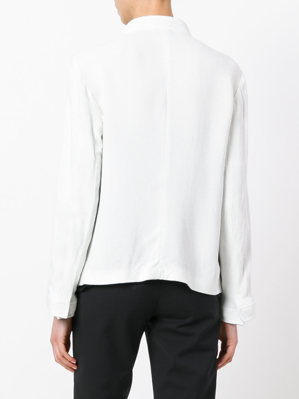 embroidered trim fastened top 