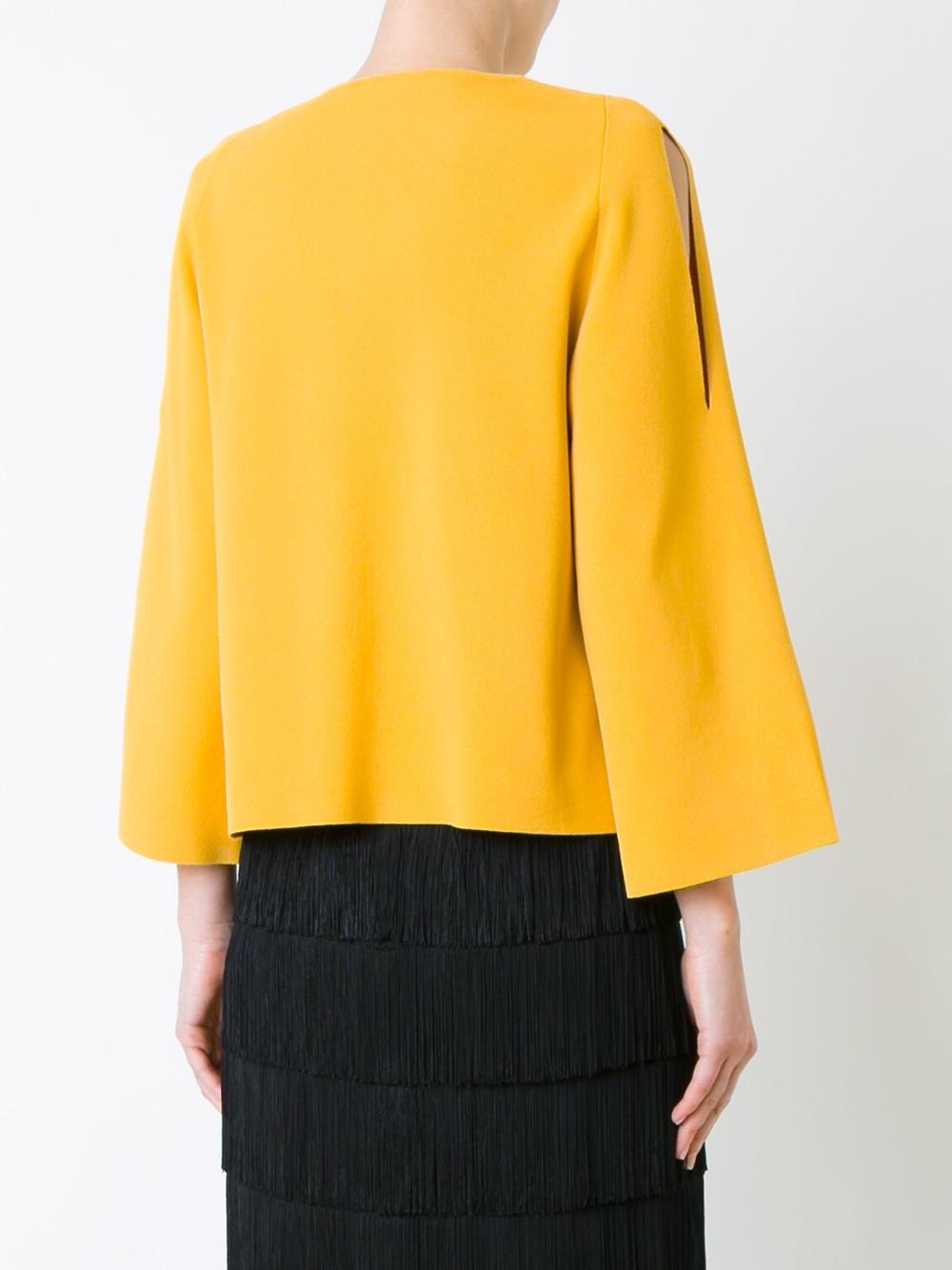 oversize cut shoulder jumper