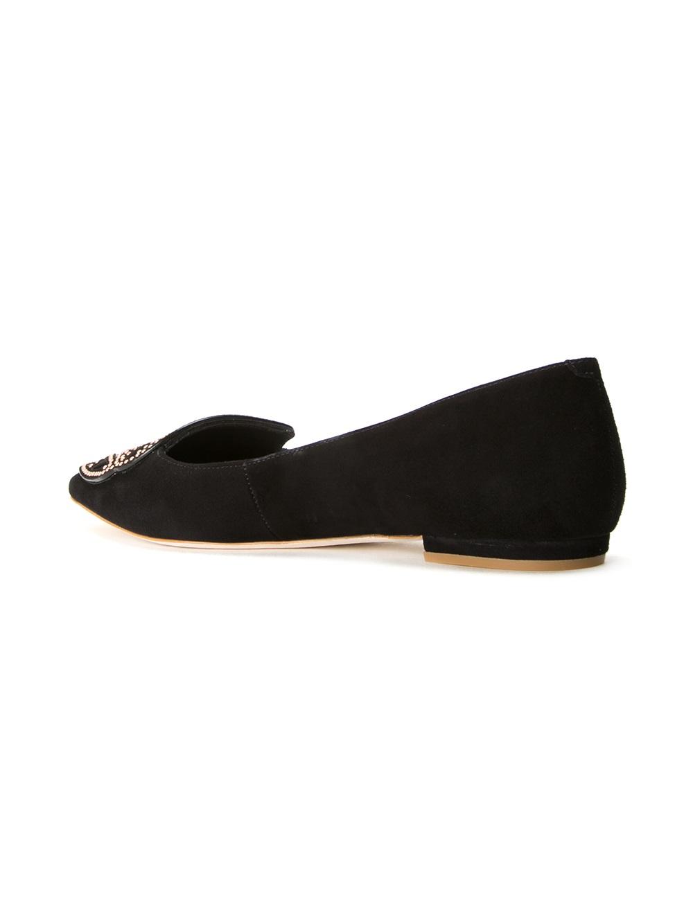 Bibi studded butterfly ballerinas