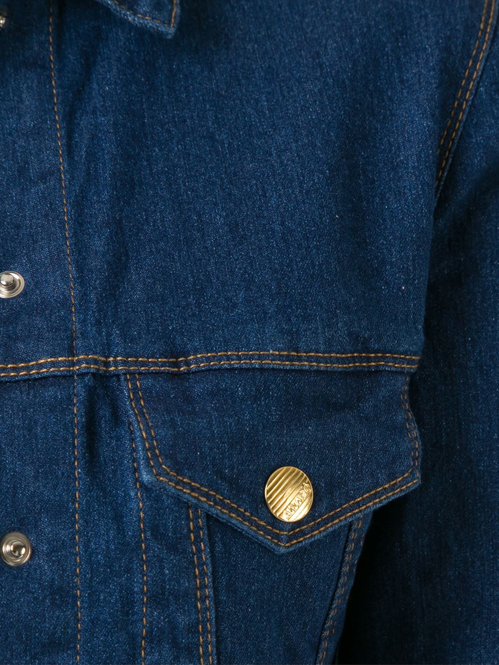 classic polo collar denim jacket
