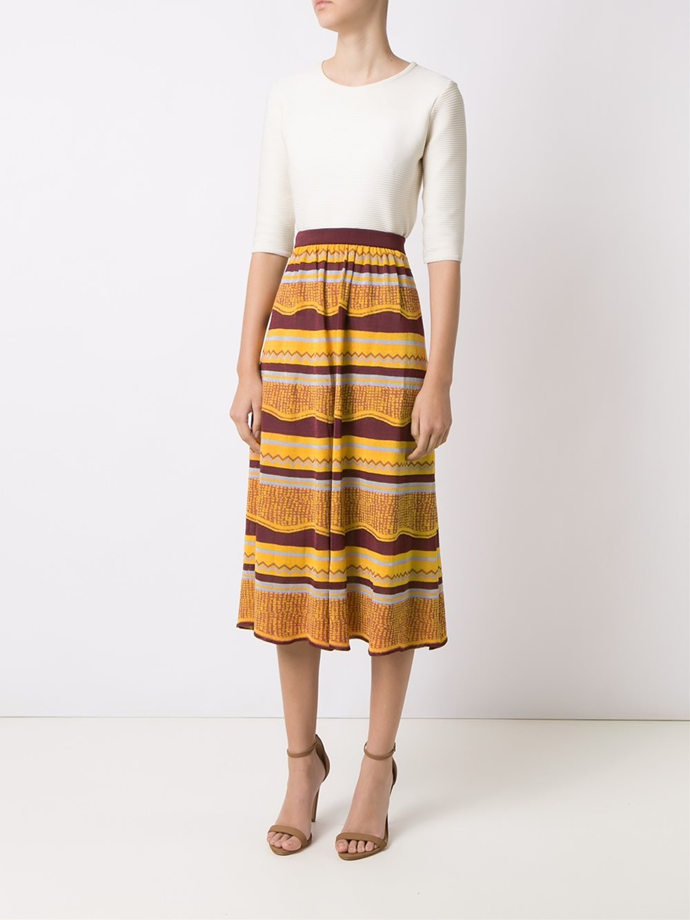 knit midi skirt