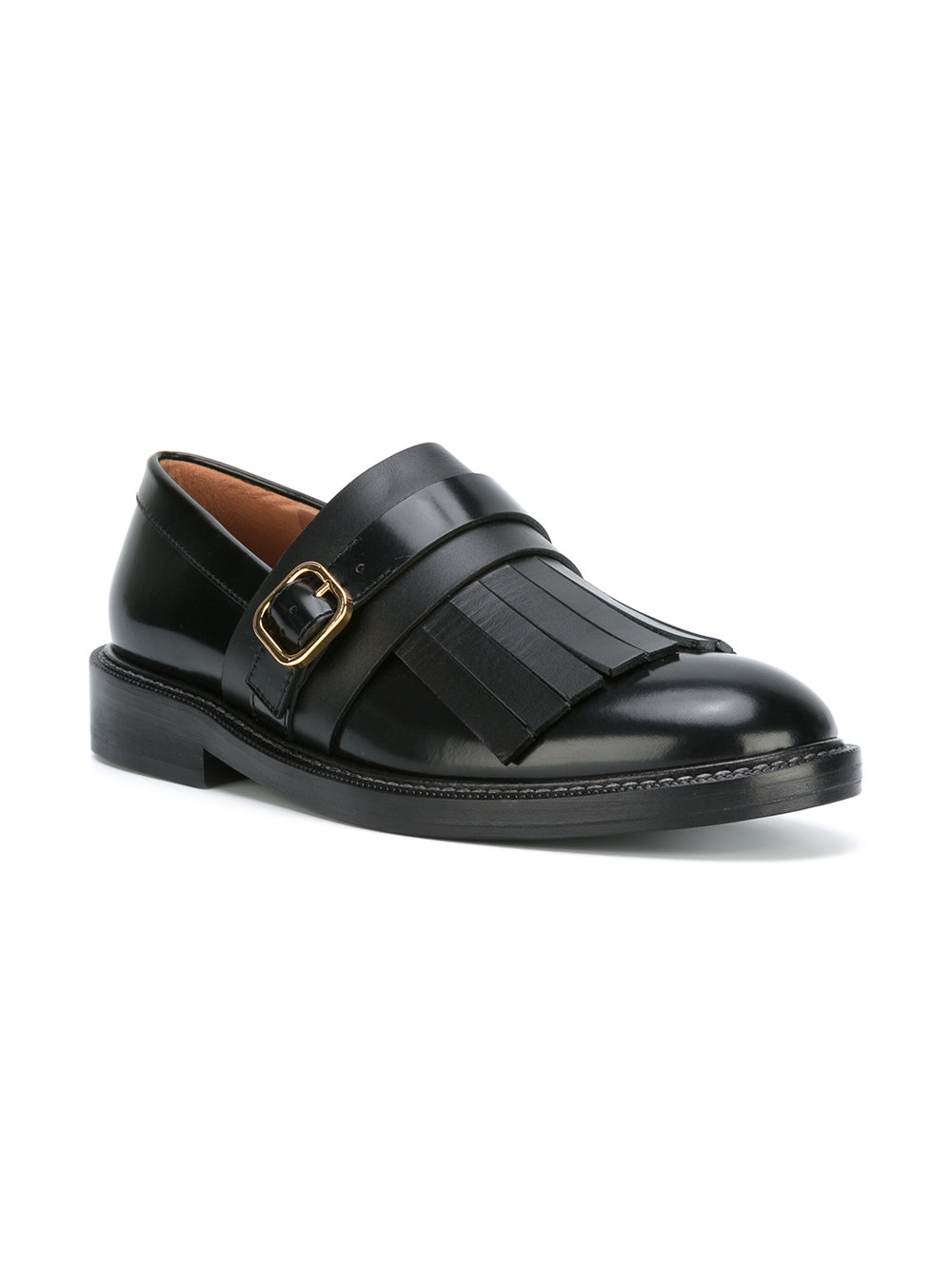 monk strap fringed loafers