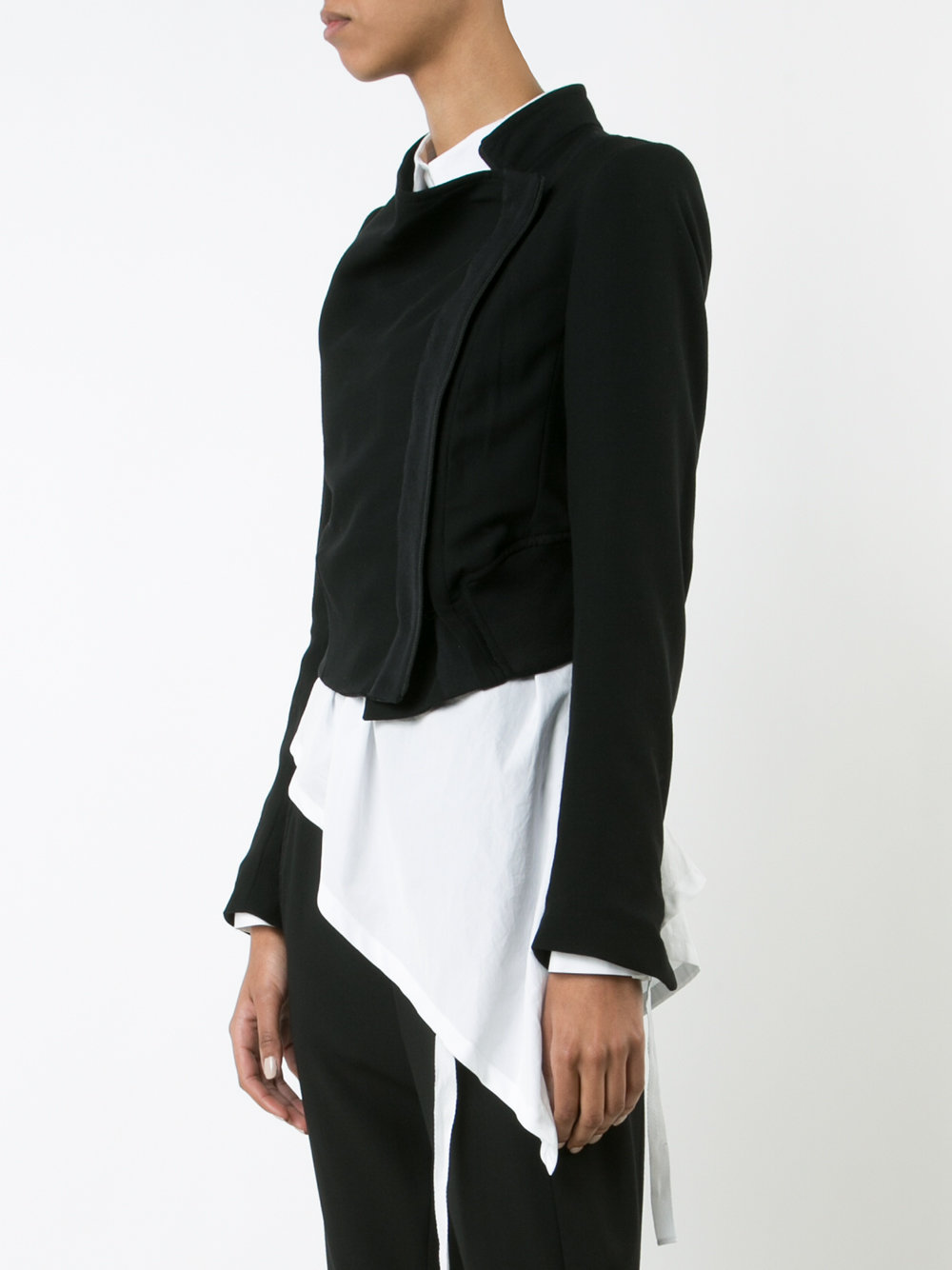 cropped biker jacket