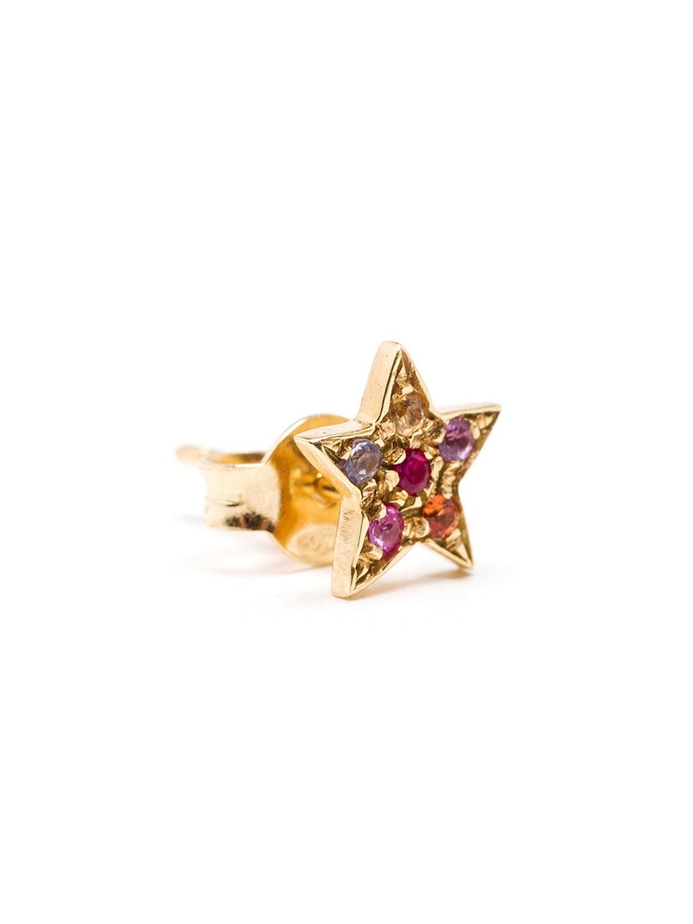 diamond star stud earring