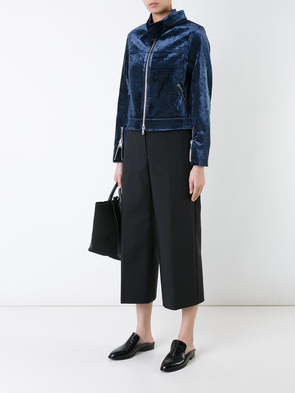 cropped wide leg trousers