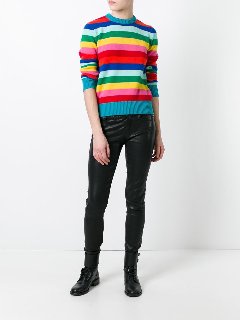 striped knitted jumper