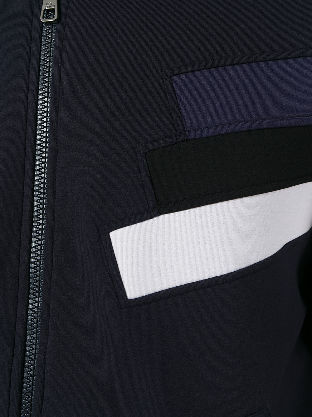 sleeve panel zip cardigan 