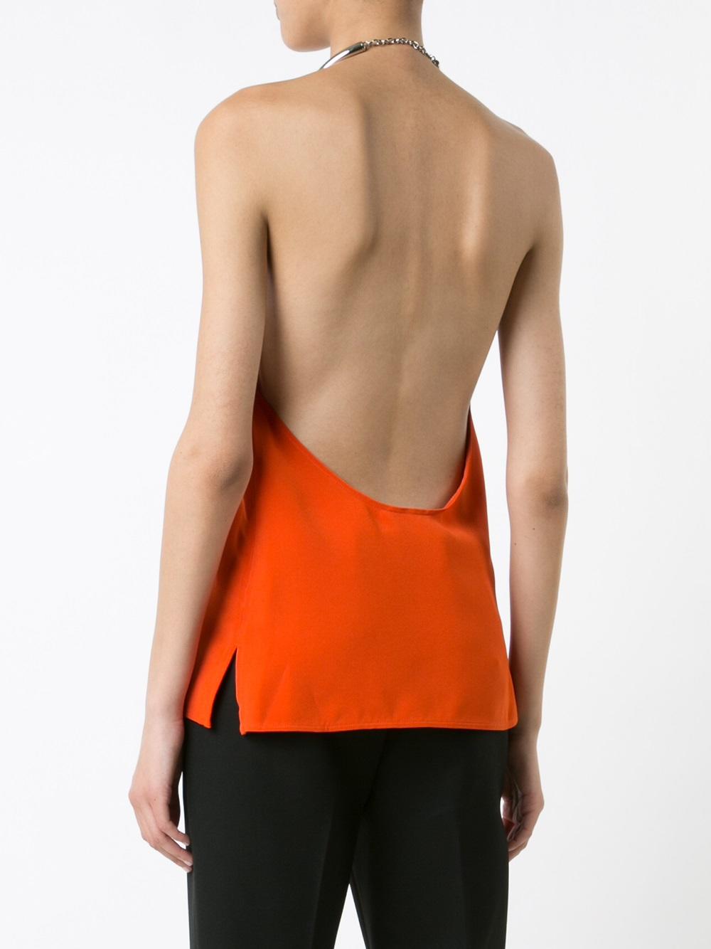 halterneck blouse