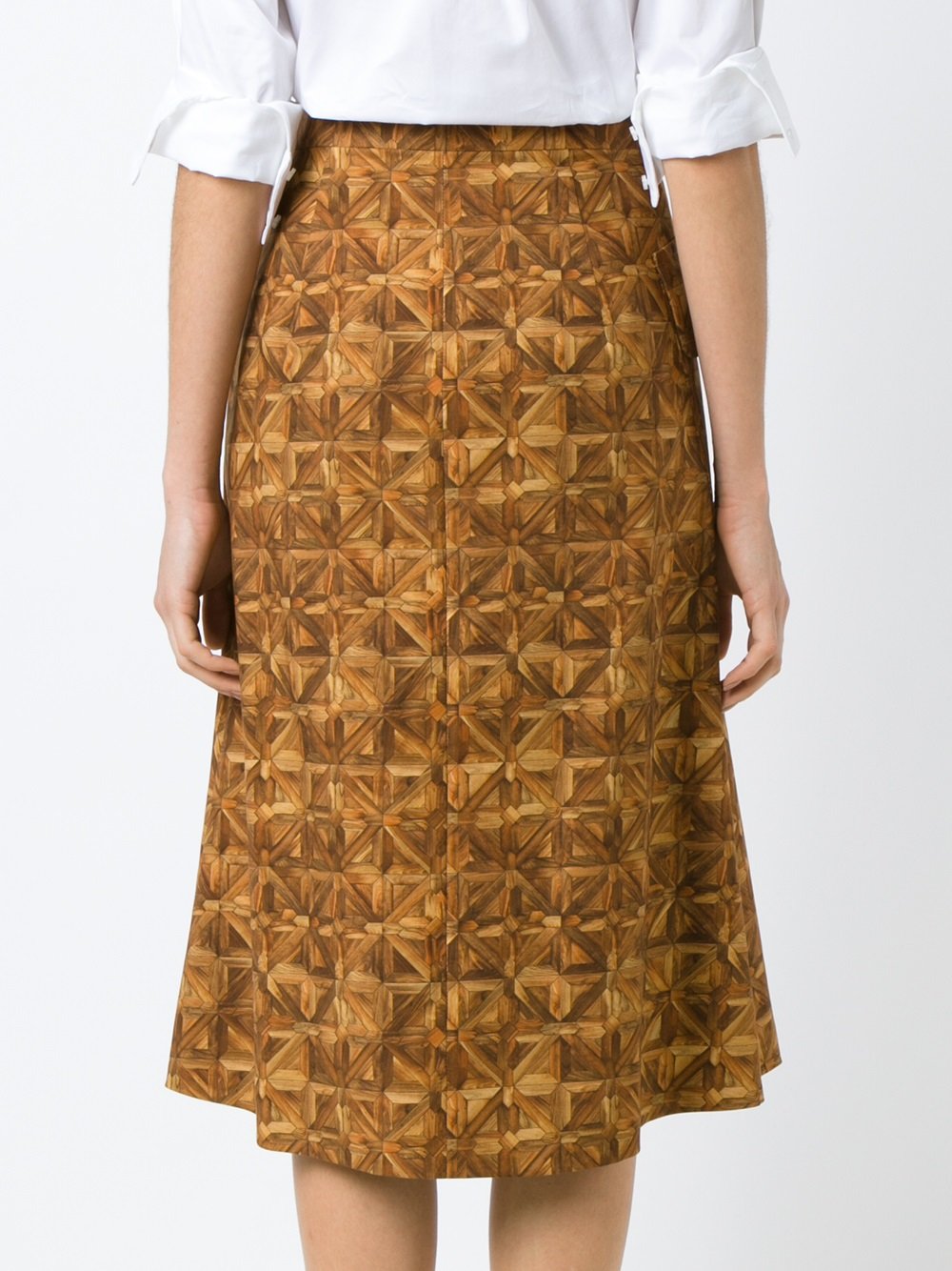 all-over print skirt
