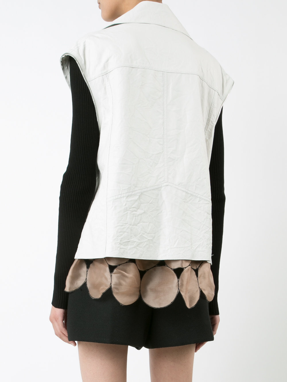 sleeveless biker jacket