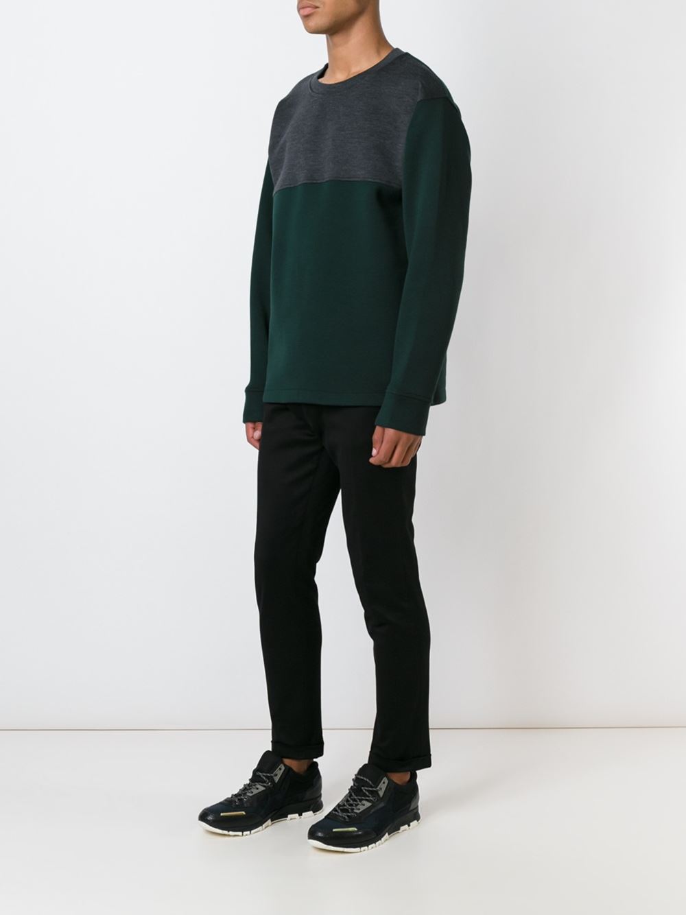 two tone sweatshirt