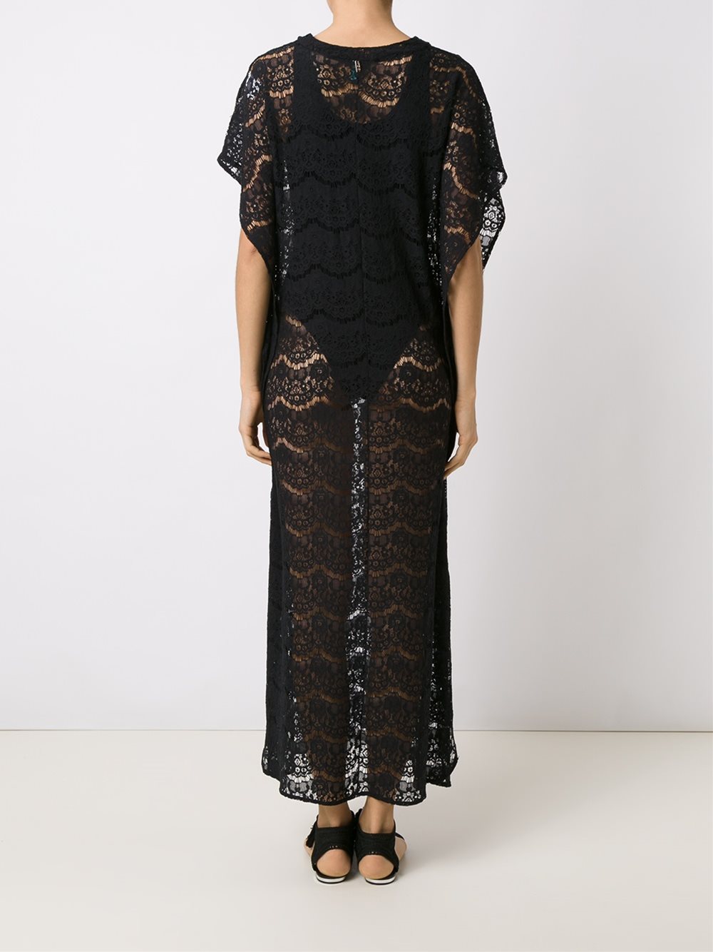 long lace kaftan