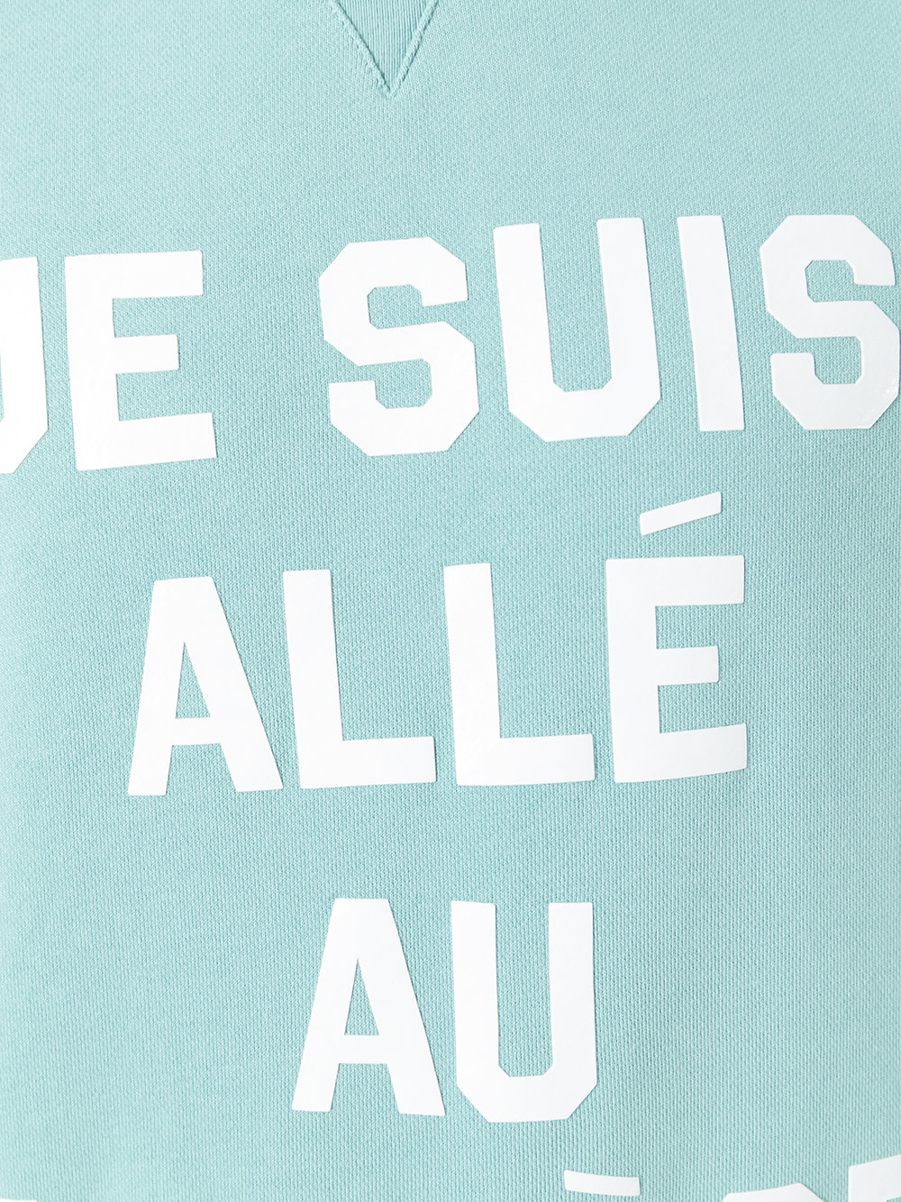 French text print sweatshirt 