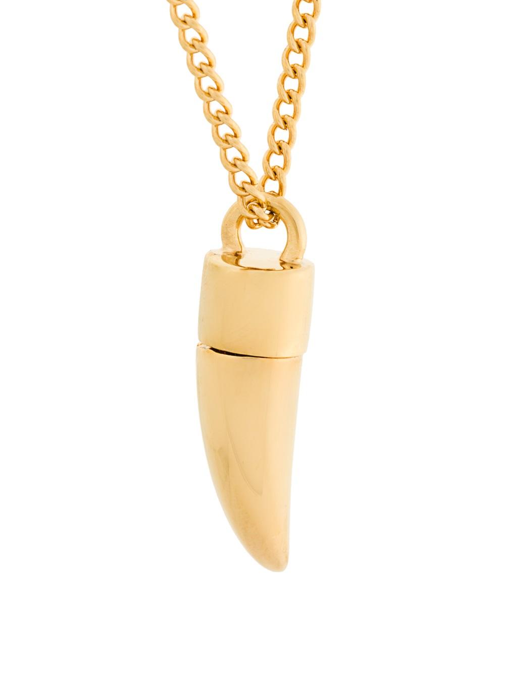 tooth pendant necklace