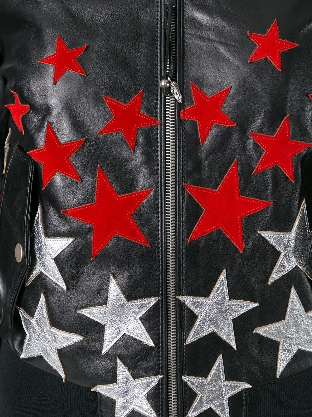 star patch bomber jacket