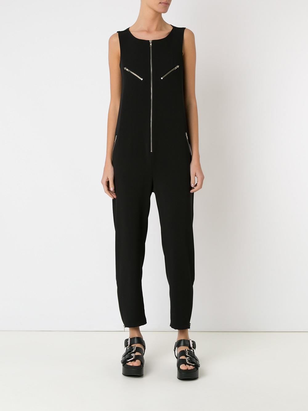 zipped jumpsuit