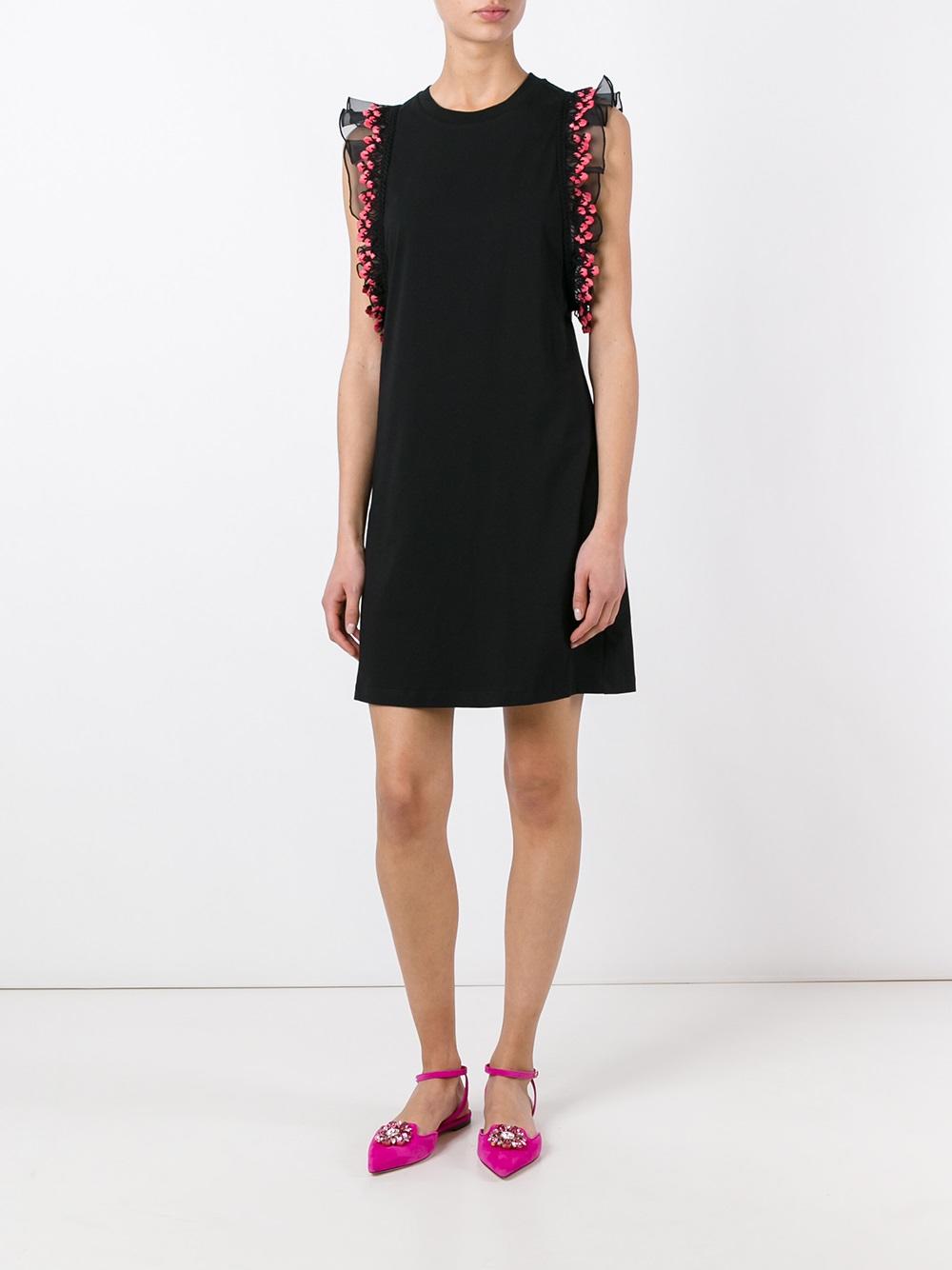 floral embroidery dress
