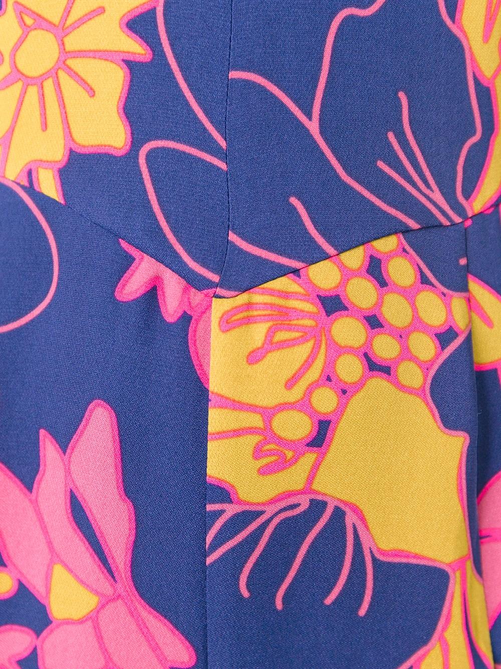 long printed bow dress 