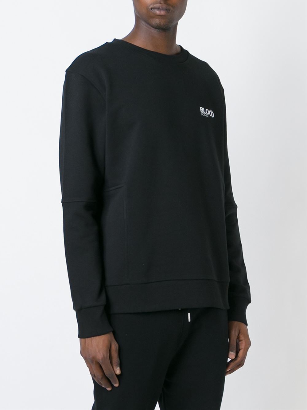 embroidered logo sweater