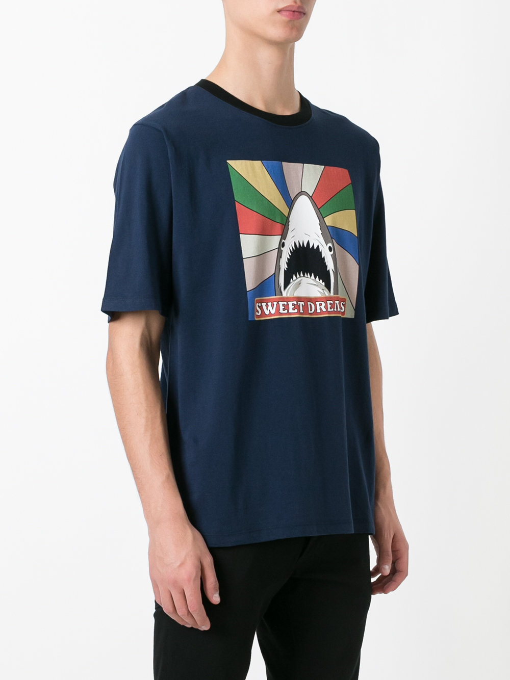 shark print T-shirt