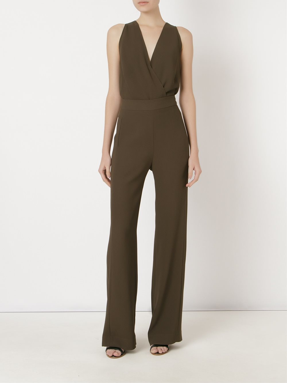 high waisted tailored trousers