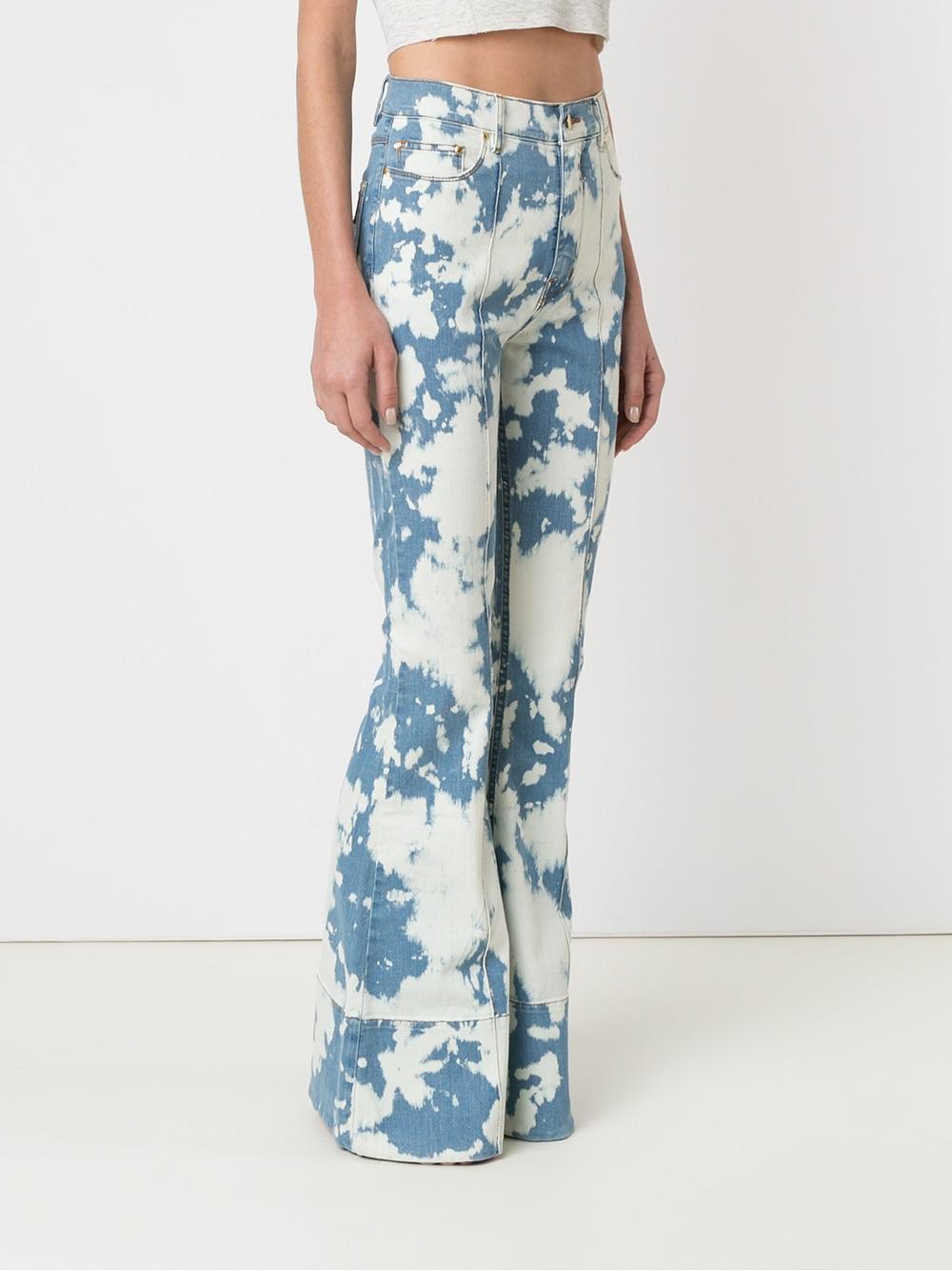 high waist flared jeans