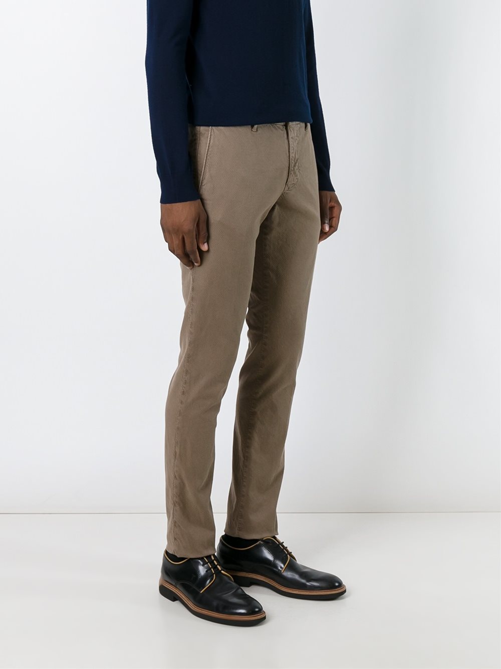 slim fit trousers