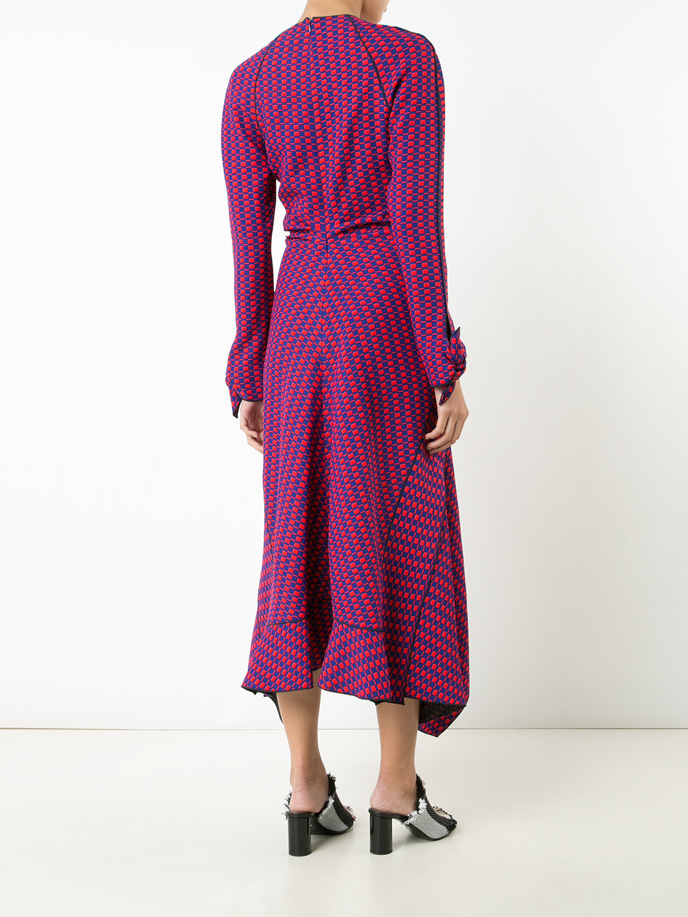 knot cut out asymmetric dress