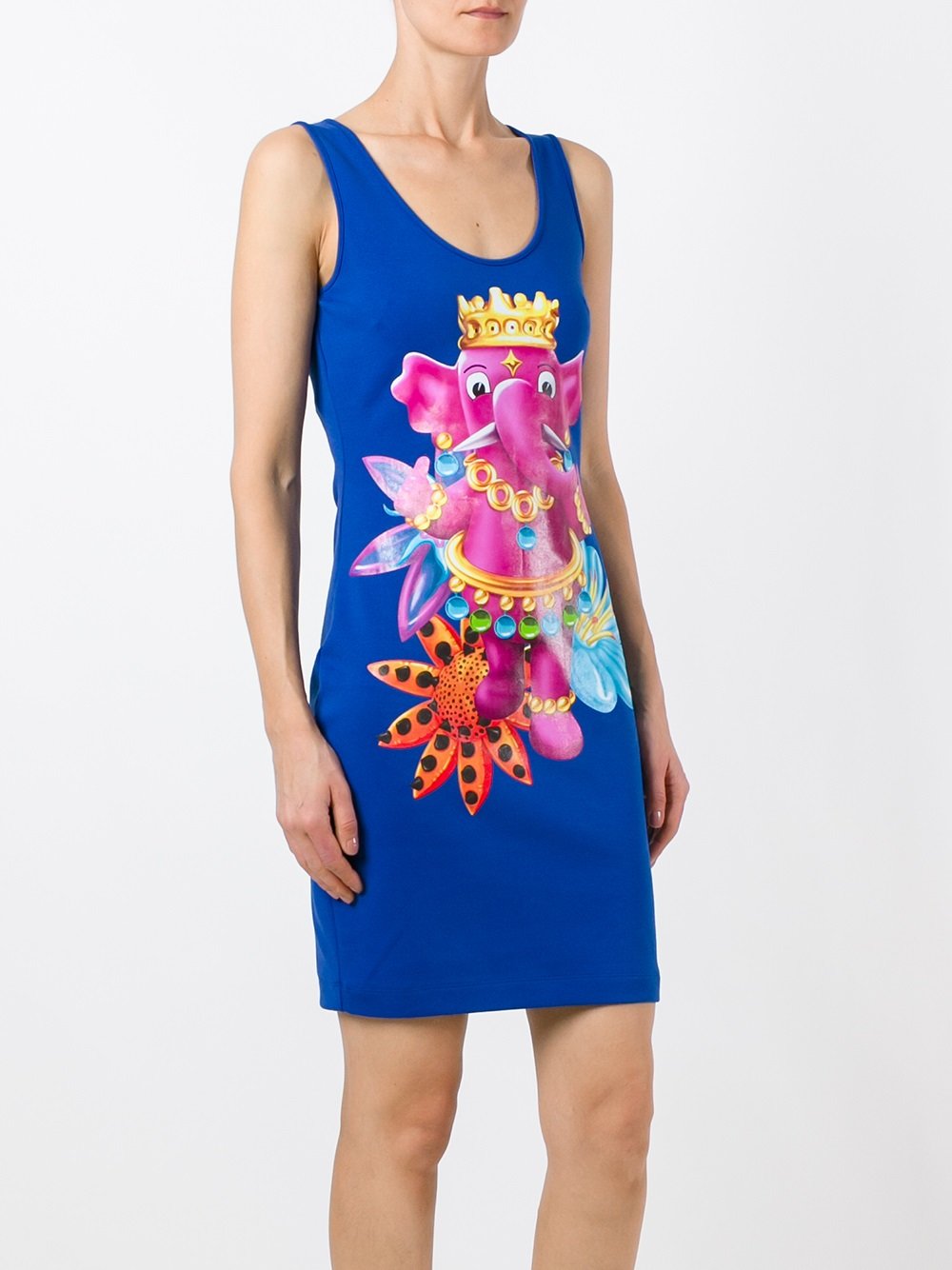 crowned elephant tank dress