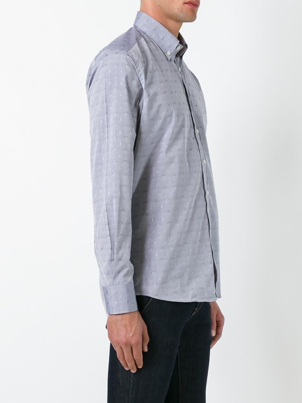 paisley embroidery shirt