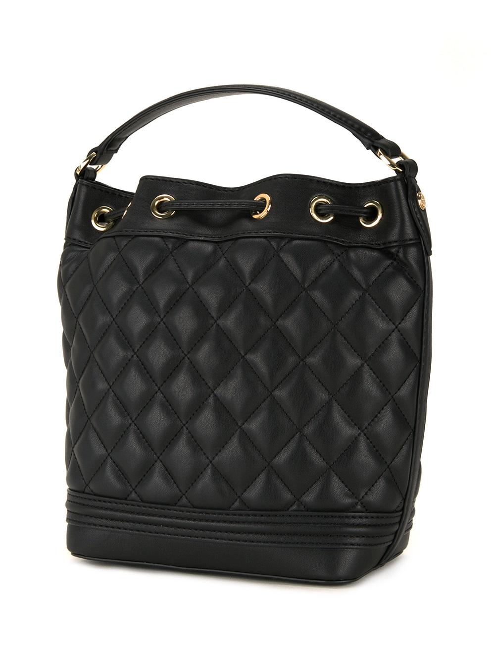 quilted drawstring crossbody bag