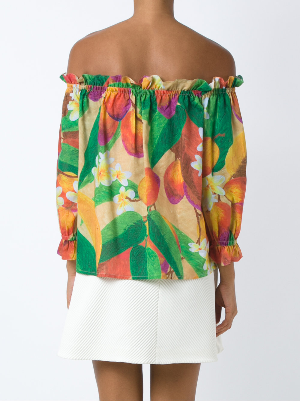 off the shoulder mango blouse
