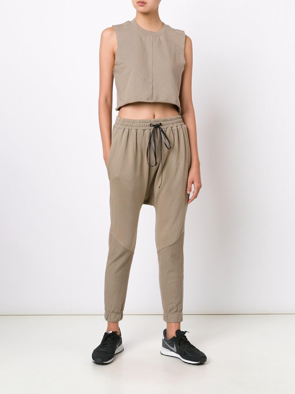 drop-crotch joggers