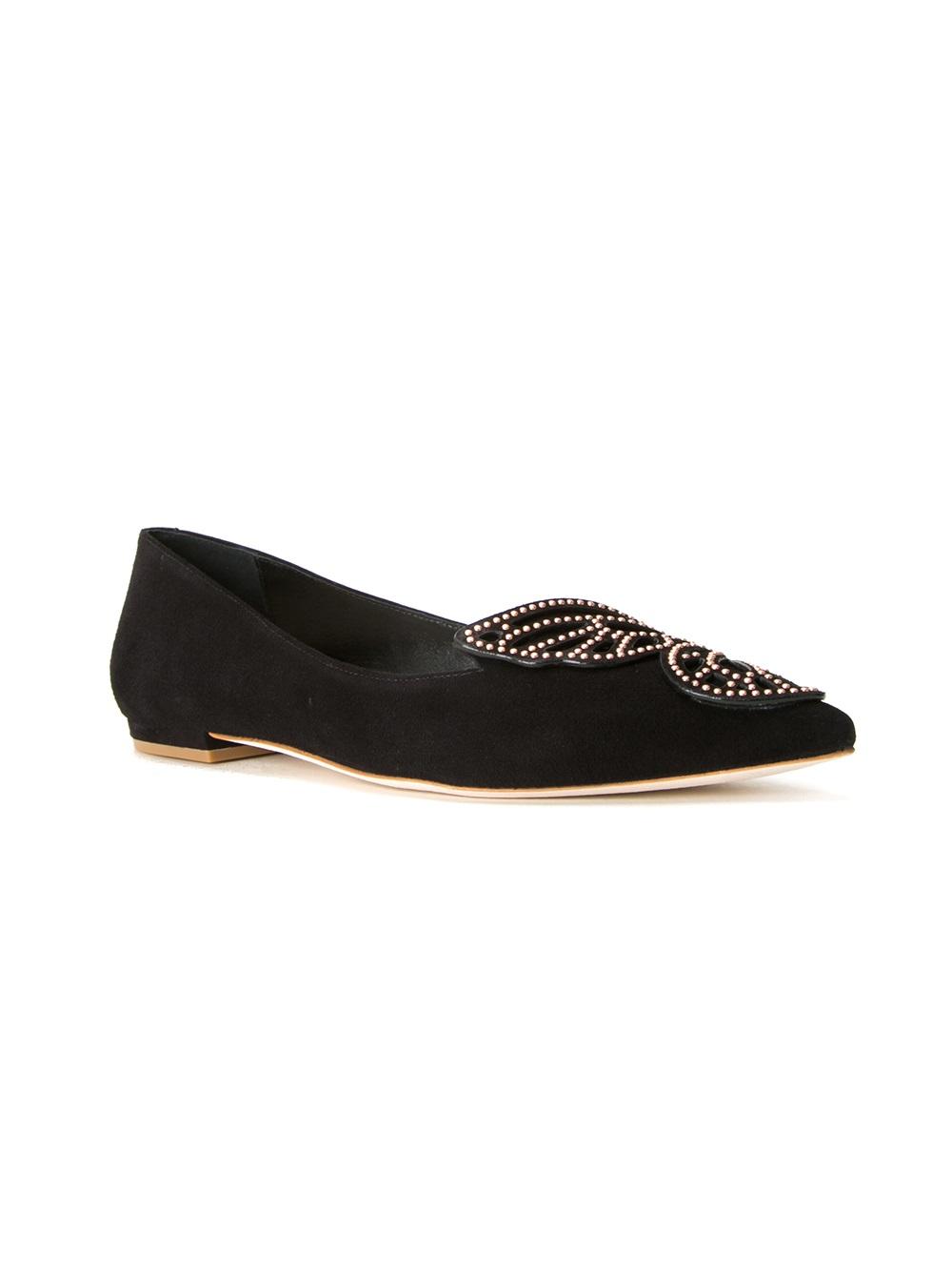 Bibi studded butterfly ballerinas
