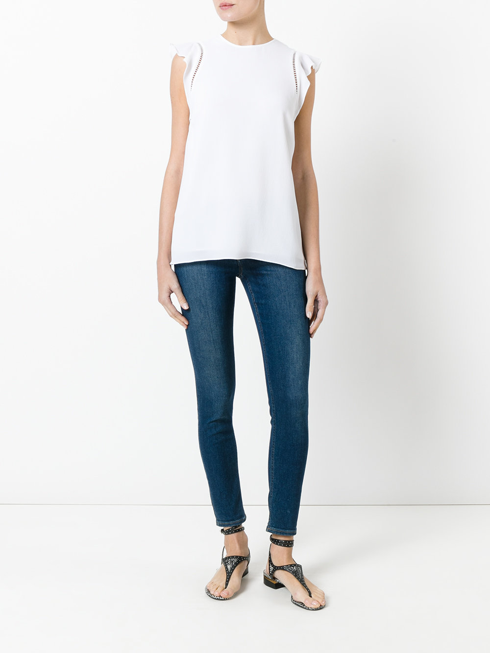 frill sleeve tank top