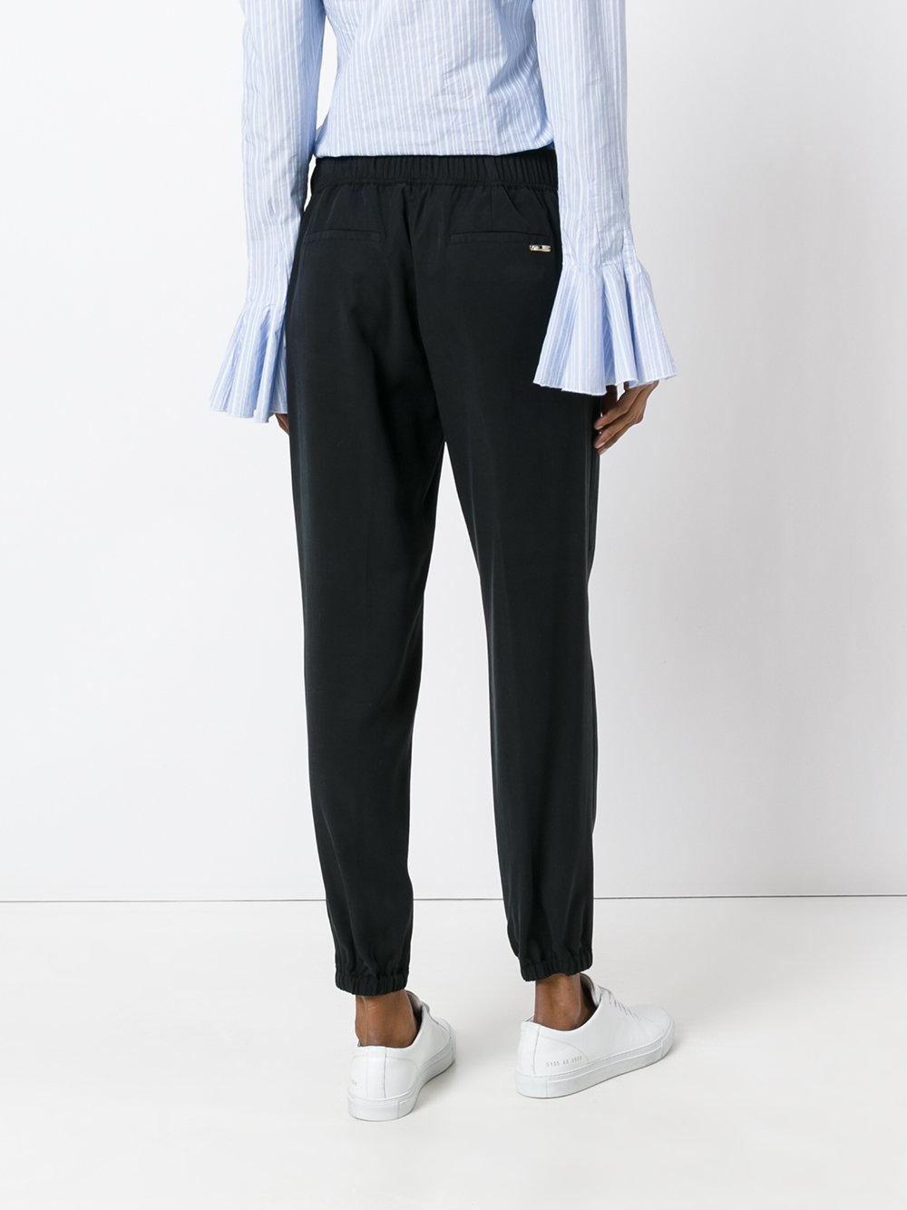 gathered ankle trousers