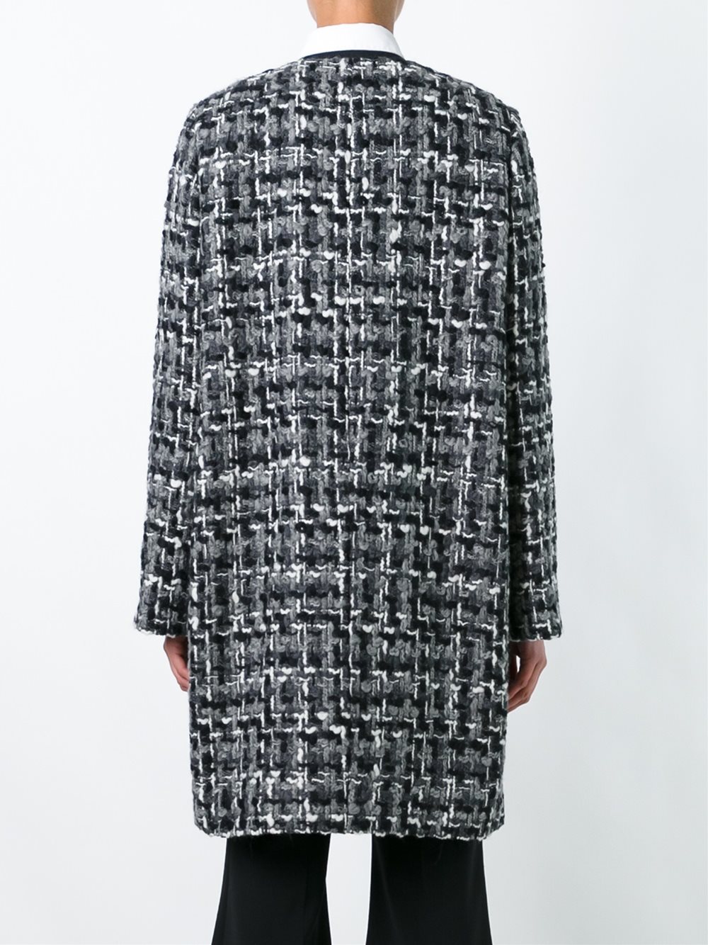 slim fit boucle coat