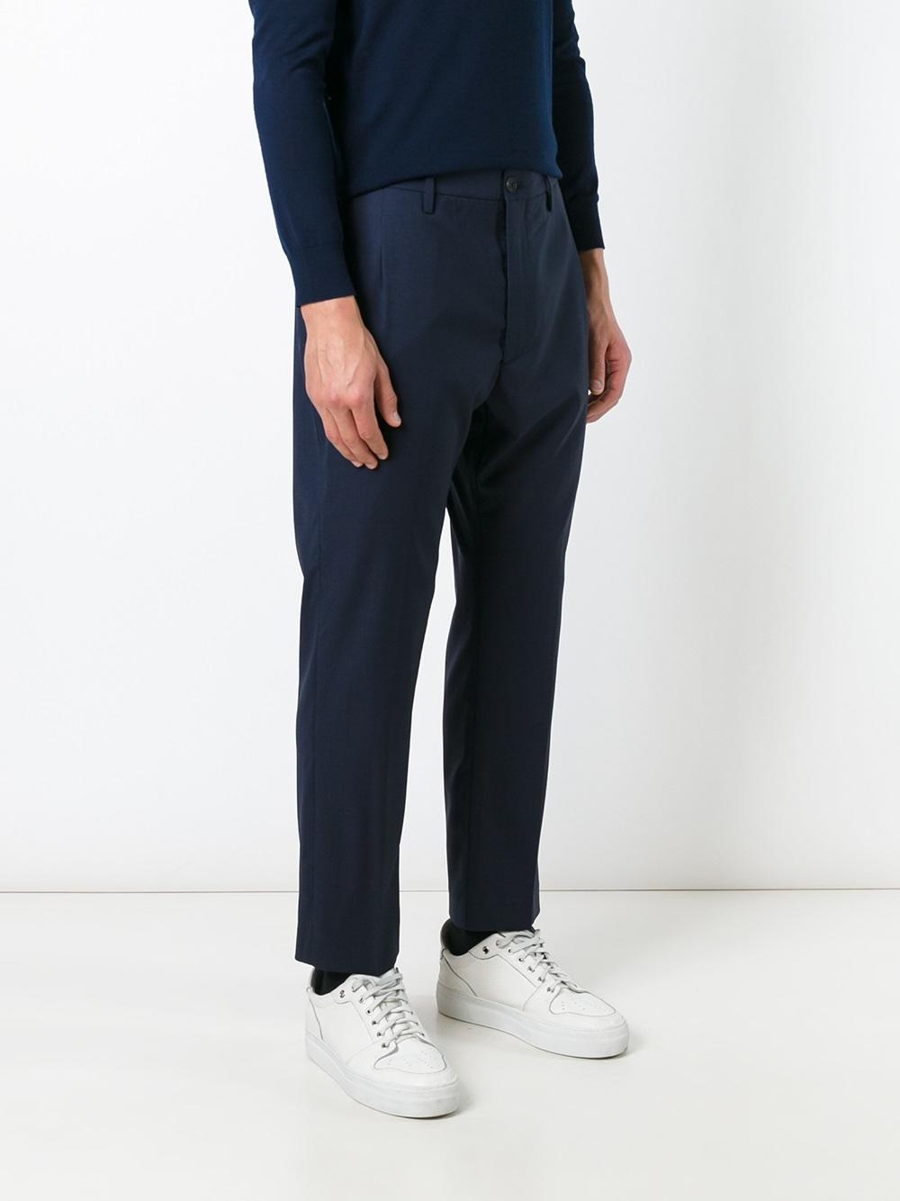slim-fit trousers