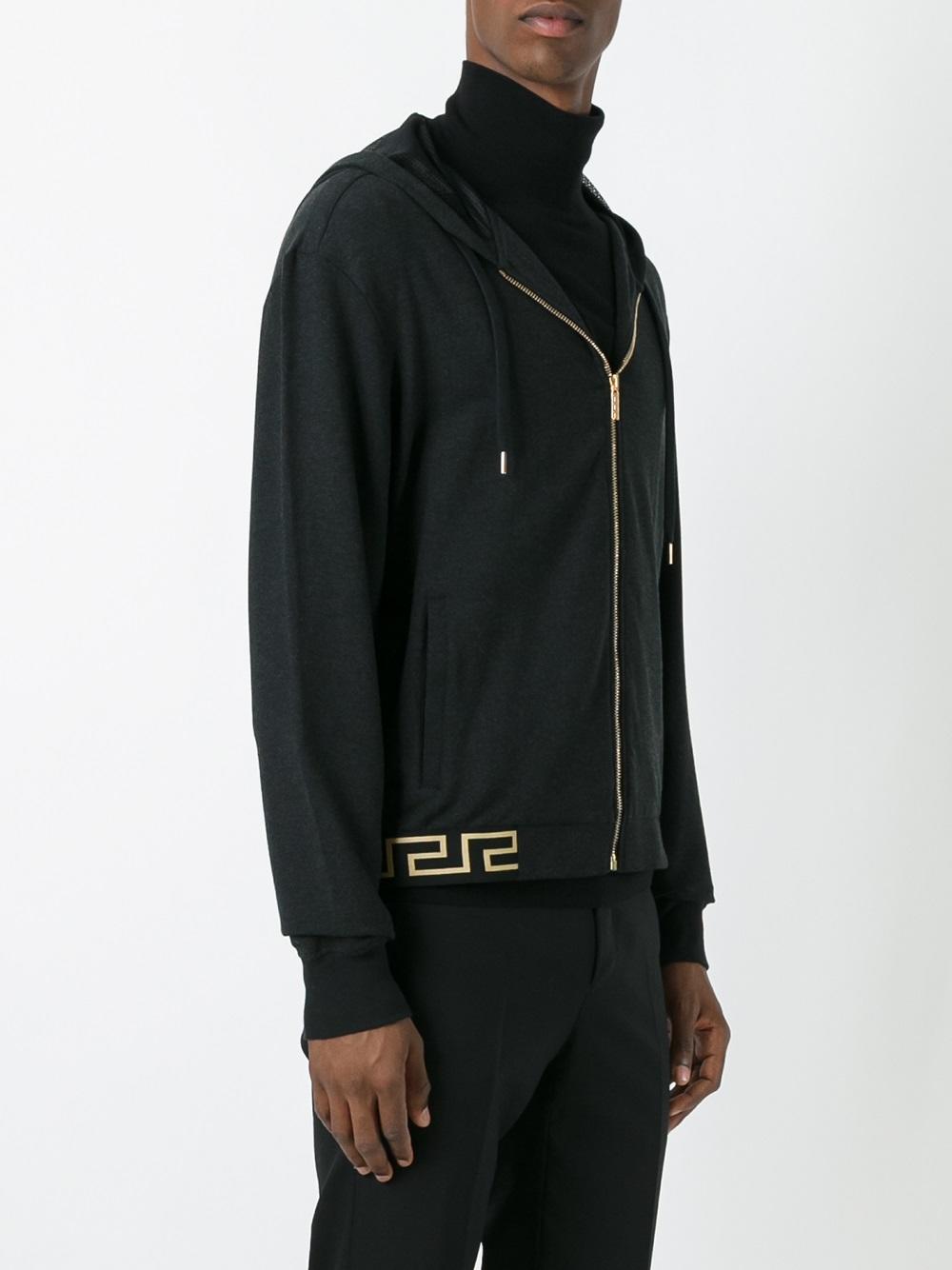 'Greca' hem hoodie