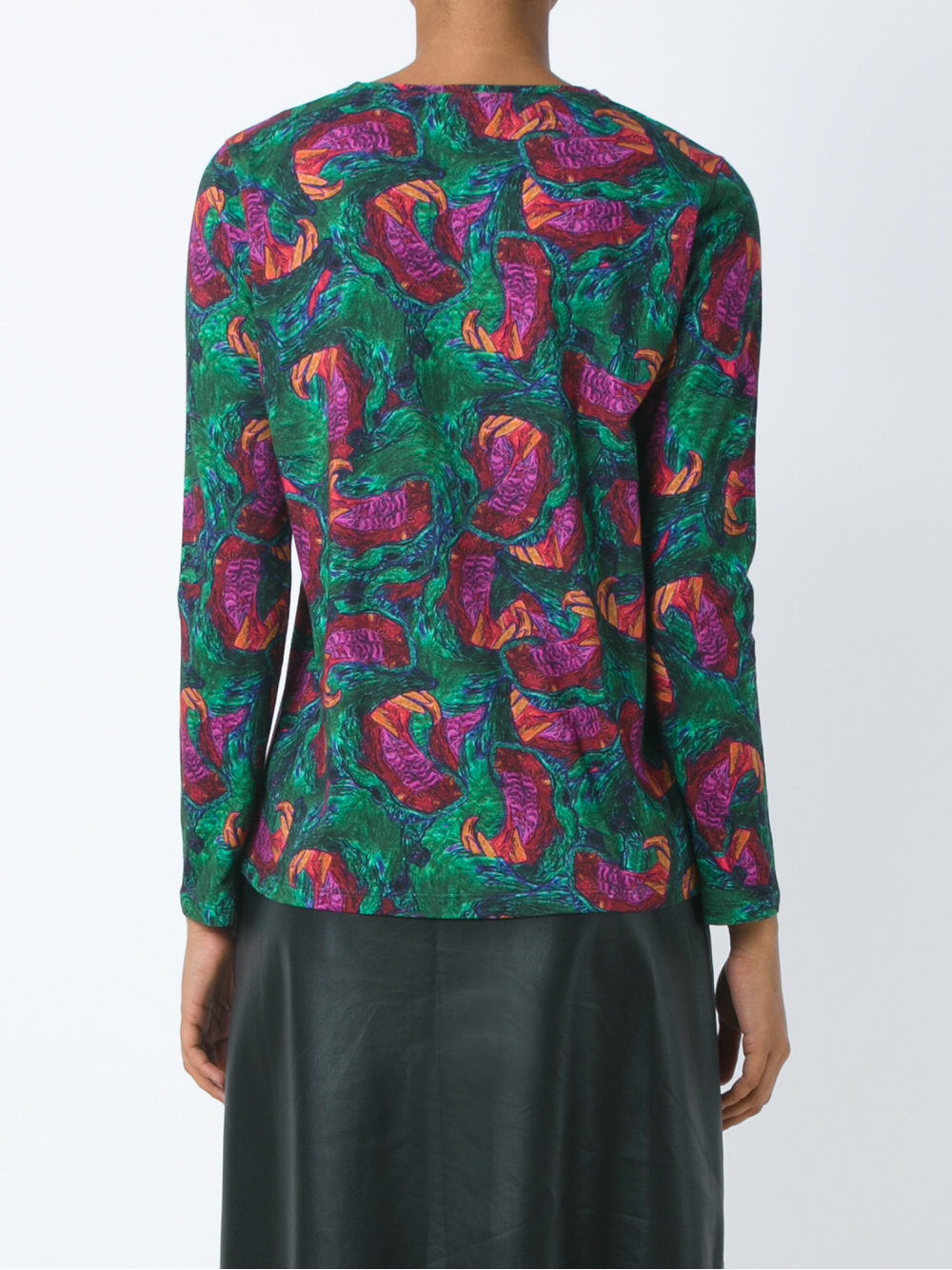 abstract print blouse