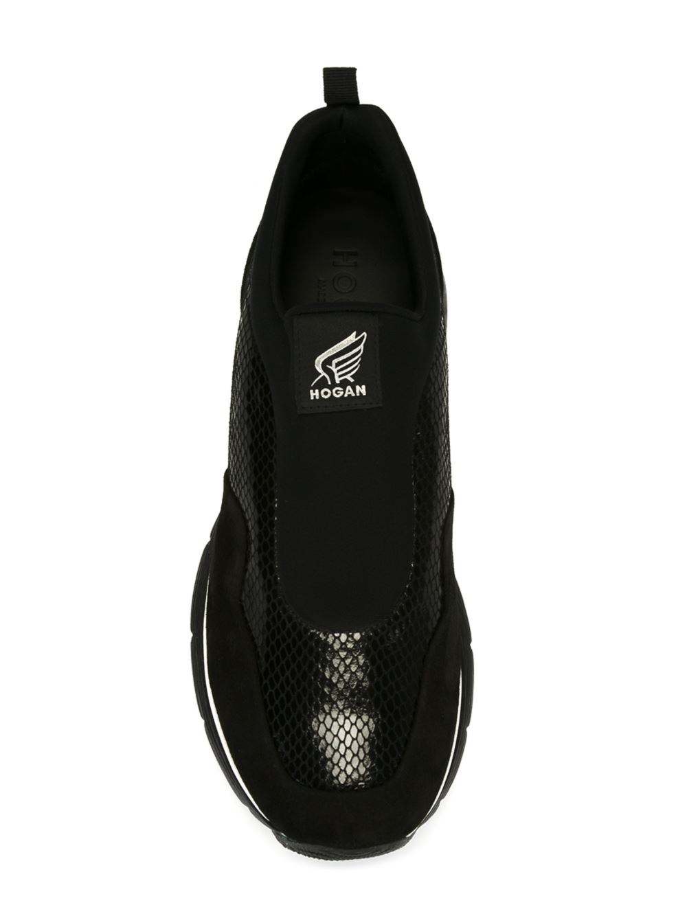 snakeskin slip-on sneakers