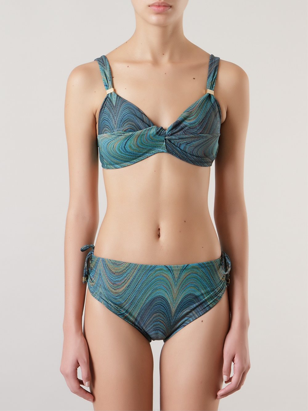 abstract print bikini set