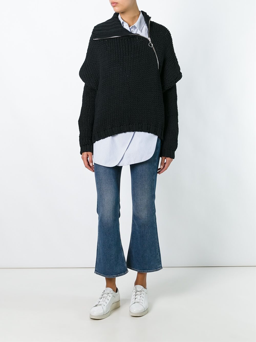 woven oversized jumper