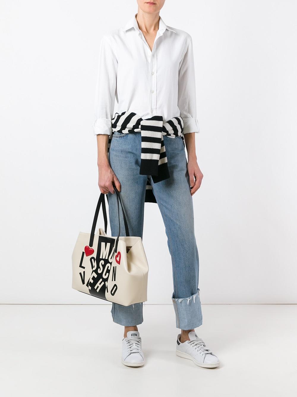 logo print tote