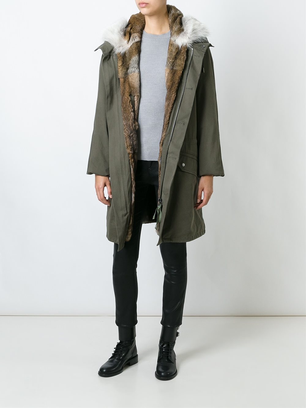 yves salomon homme 皮草领派克大衣海淘返利 | 米饭粒返利网